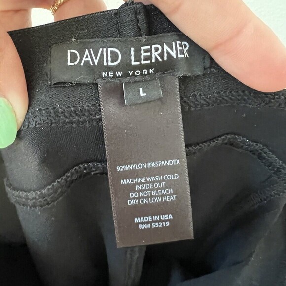 David Lerner Womens Black Basic Legging Sz Large Revolve Retail $90 - Picture 2 of 9